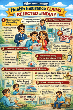 Top Reasons , Why Health Insurance Claims are Rejected in India ?