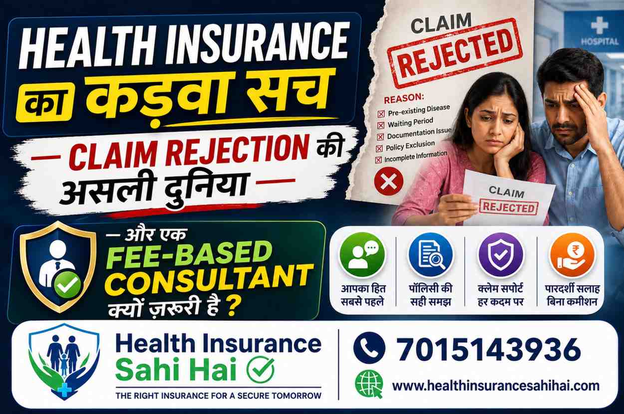 Health Insurance का कड़वा सच — Claim Rejection की असली दुनिया — और एक Fee-Based Consultant क्यों ज़रूरी है